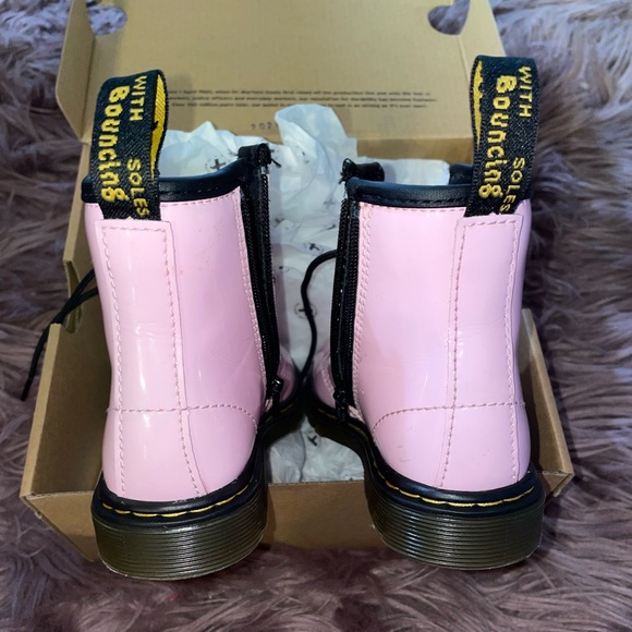 Little Girls Pink 1460 Boot - Picture 6 of 7